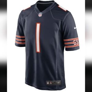 NIKE NFL 2021-23 CHICAGO BEARS JUSTIN FIELDS # 1 NAVY JERSEY SIZE XL